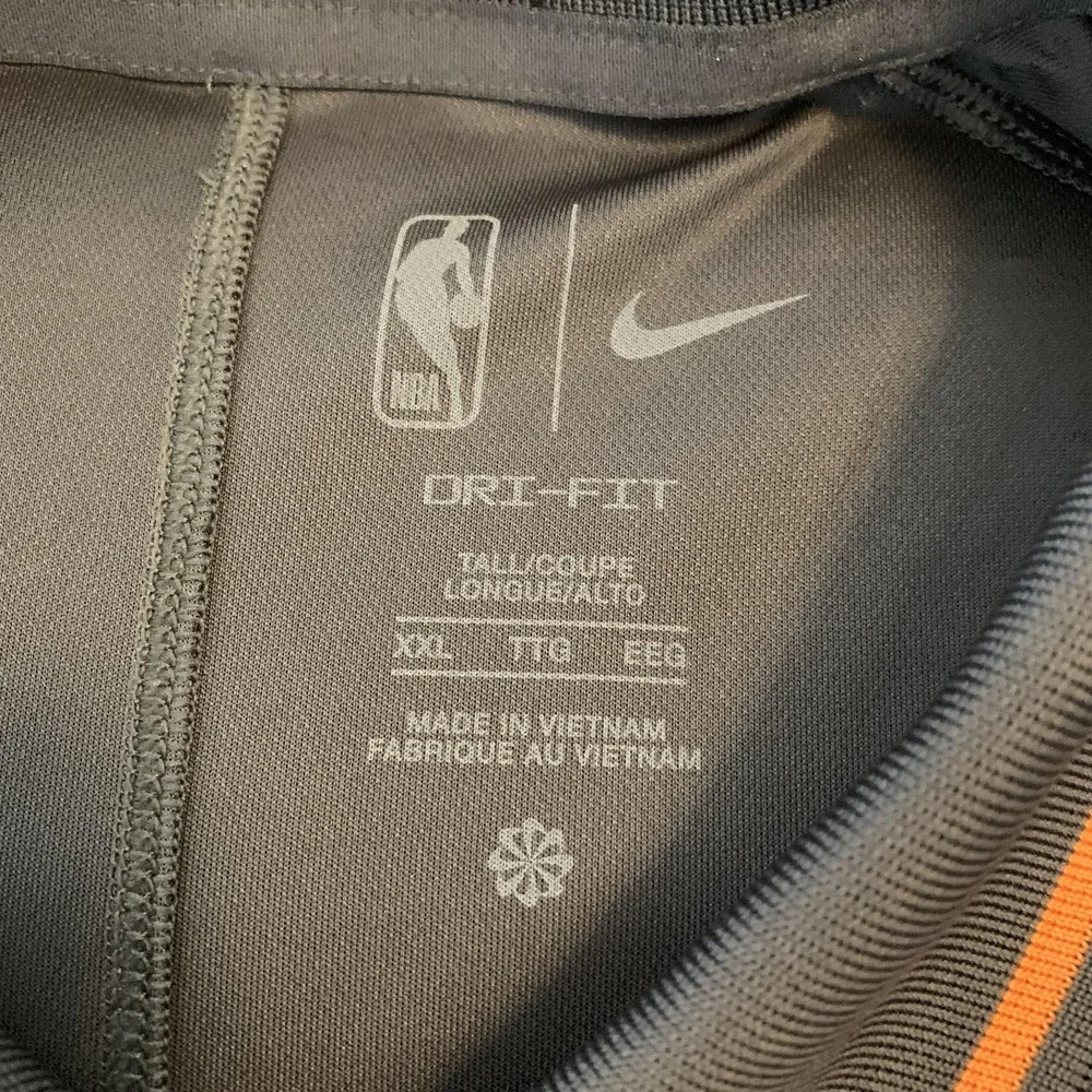 Phoenix Suns Shirt Mens 2XL Gray NBA‎ Basketball Nike Dri Fit Polo Short Sleeve